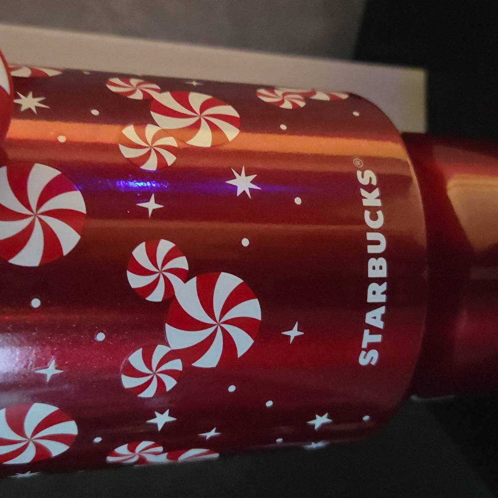 NIB Starbucks x Disney 2025 Mickey Peppermint Swirl 40oz Steel Tumbler - Picture 6 of 14